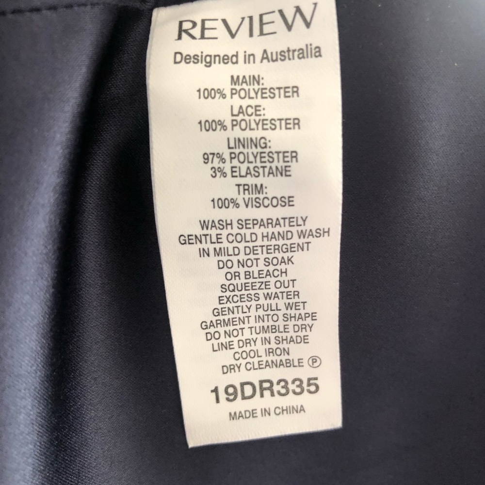 🌿 REVIEW 🌿 Liliana Navy Blue Formal Maxi Dress Full Length Cross Straps Size 8 - Picture 10 of 10